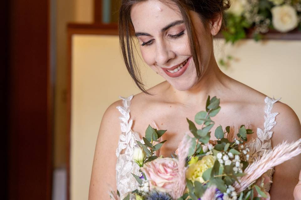 Primo piano sposa