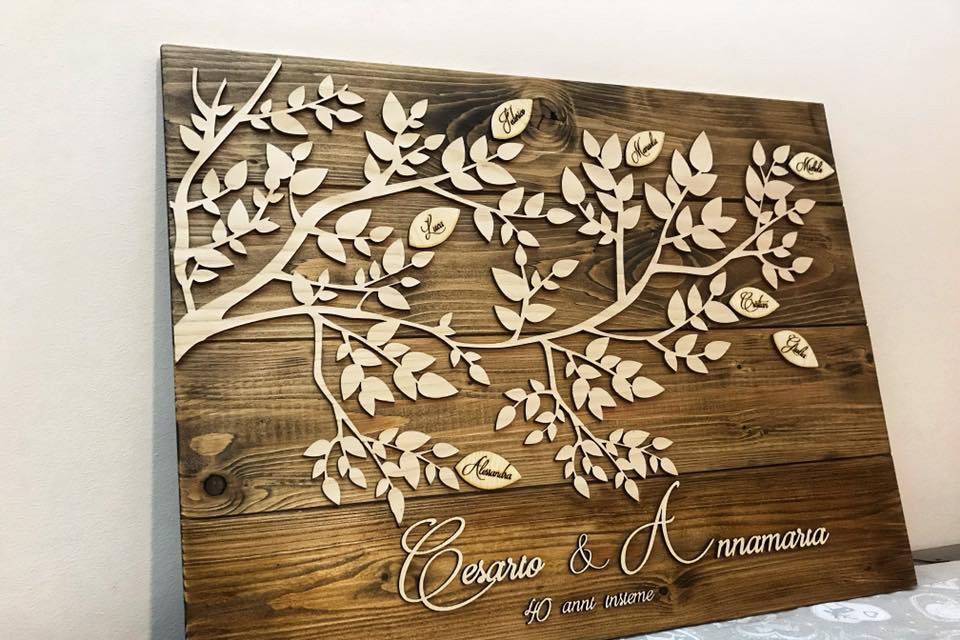 Guest Book rustico, in legno, con 40 pagine, per matrimonio