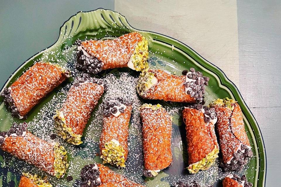 Mini cannoli siciliani