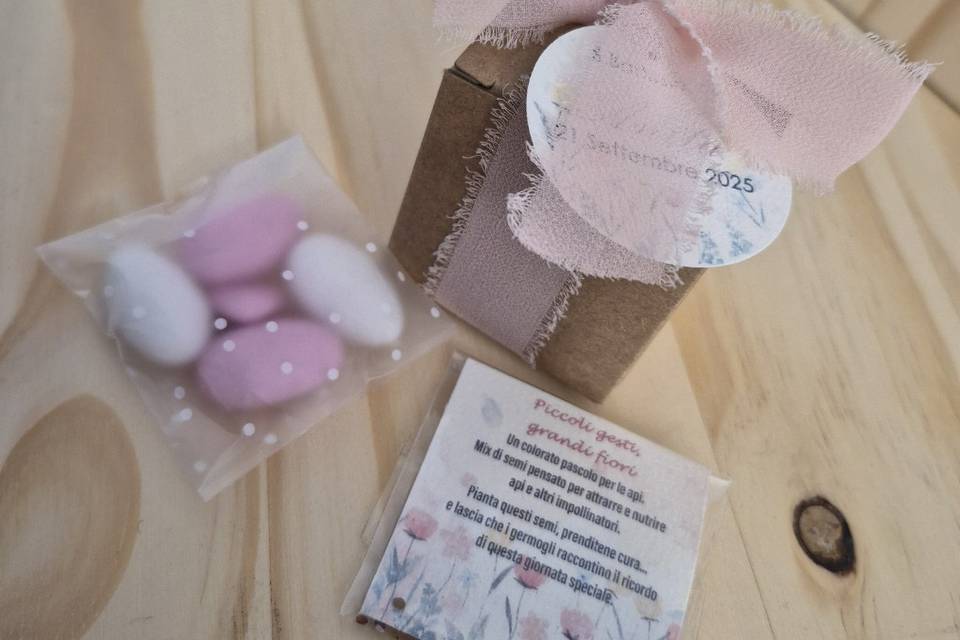 Bomboniera confetti e semi mel