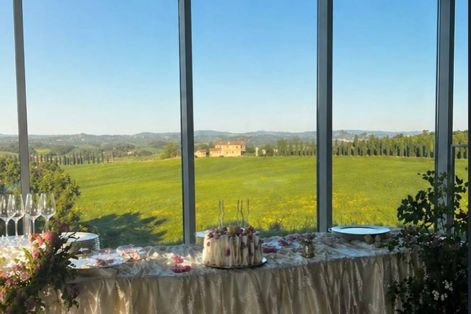 Sala interna allestita