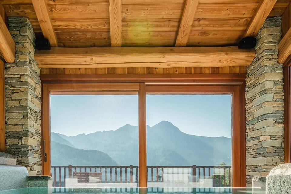 Piscina con vista