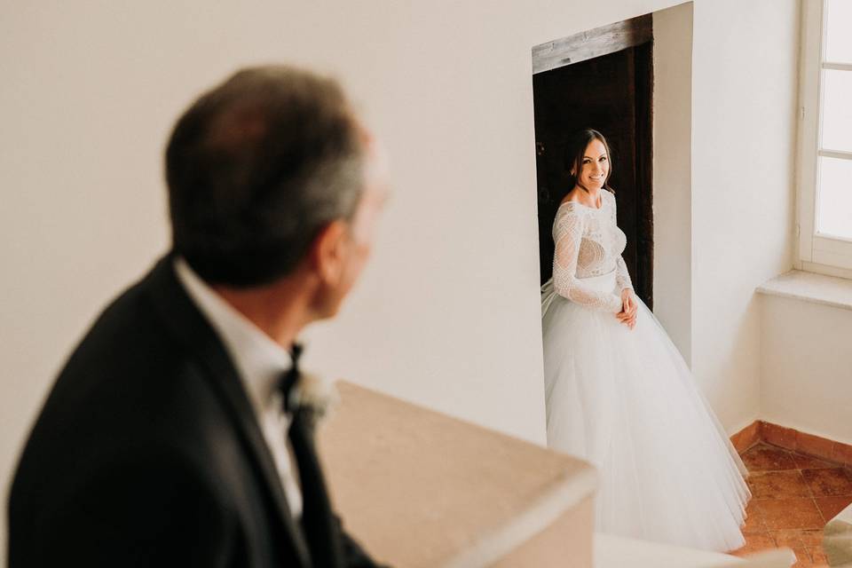 Bride and Dad