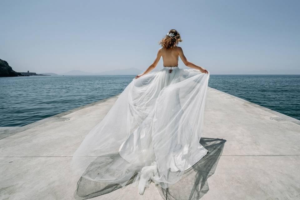 Bride and Sea