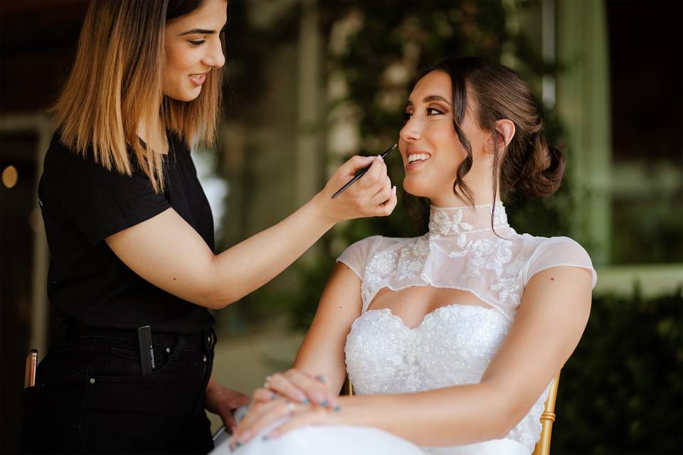 Trucco finale sposa