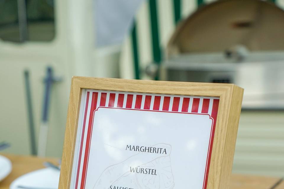 Menu Pizze