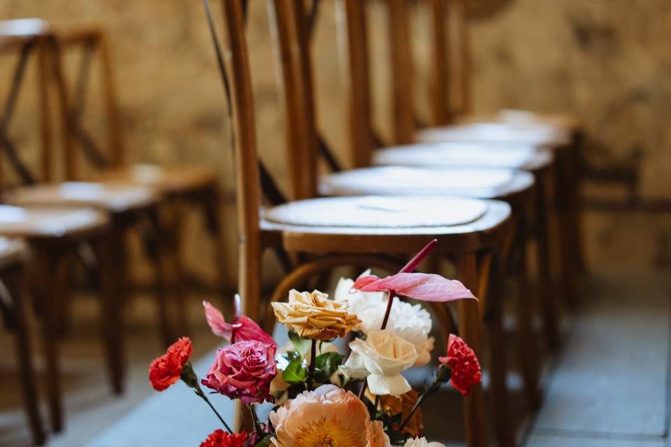 Fiori colorati matrimonio