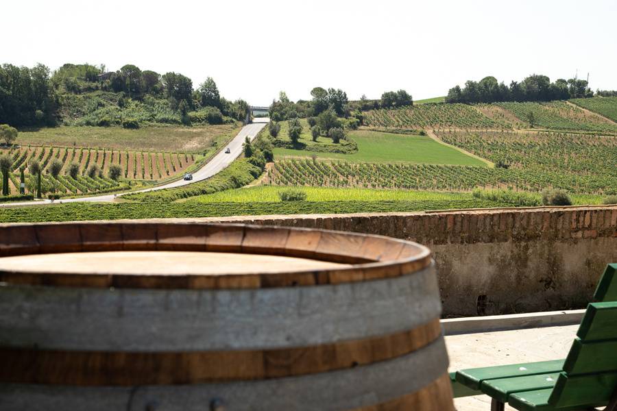 La vista sulle colline