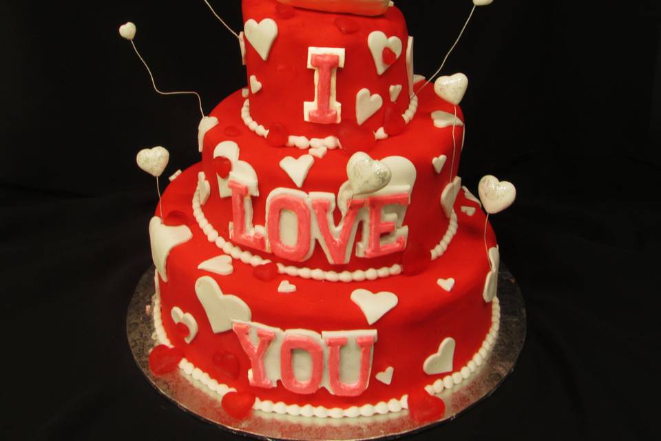 San valentine cake