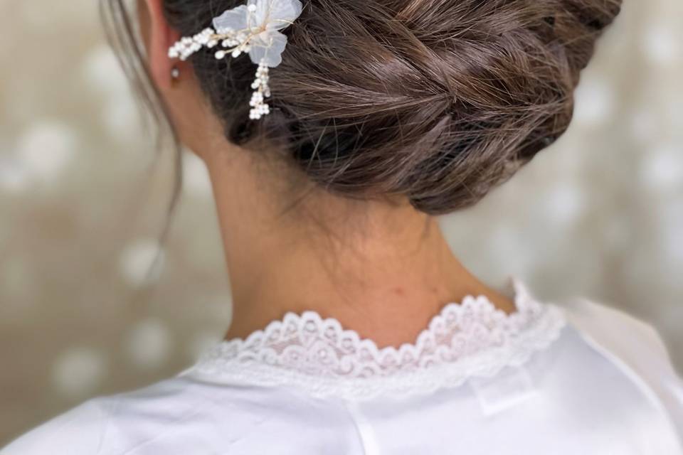 Pettinatura sposa intrecciato