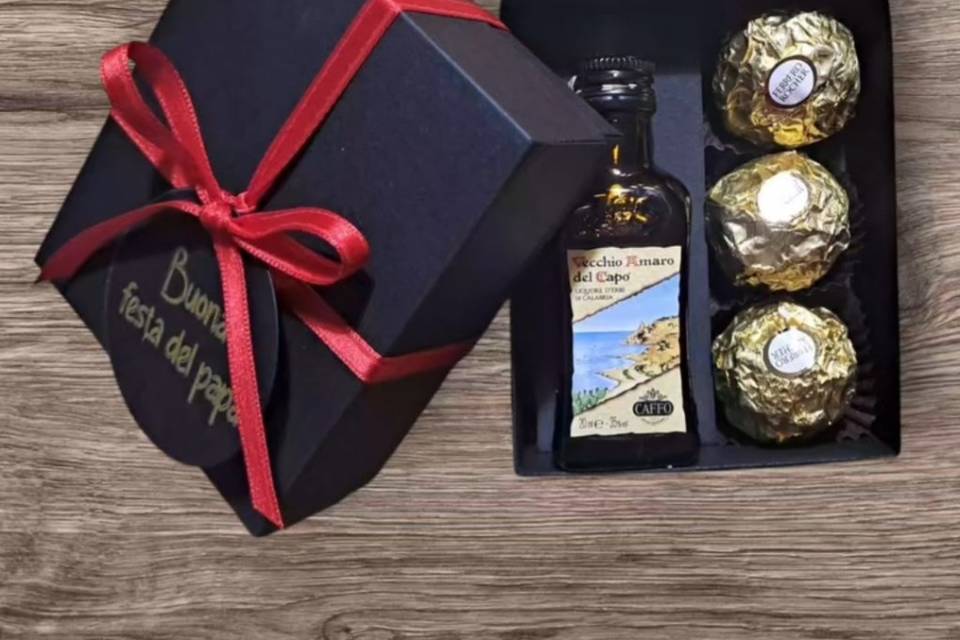 Liquore mignon e cioccolatini