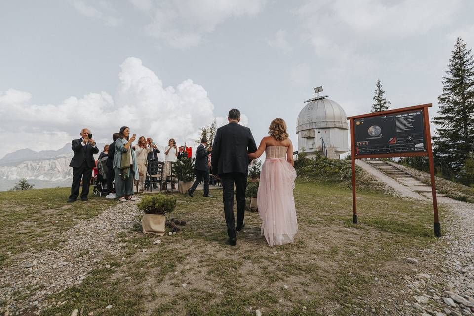 Auto d'epoca con Sposa