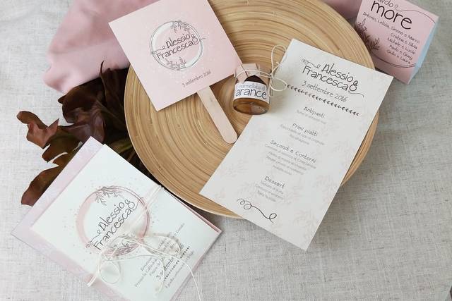 Coordinato matrimonio Cipria