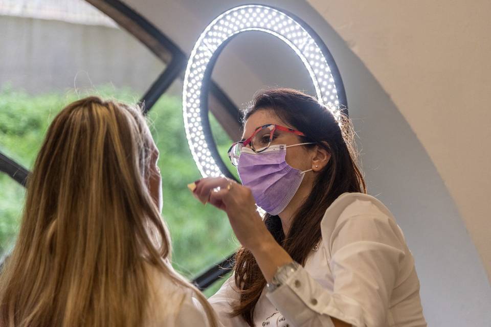 Backstage trucco sposa