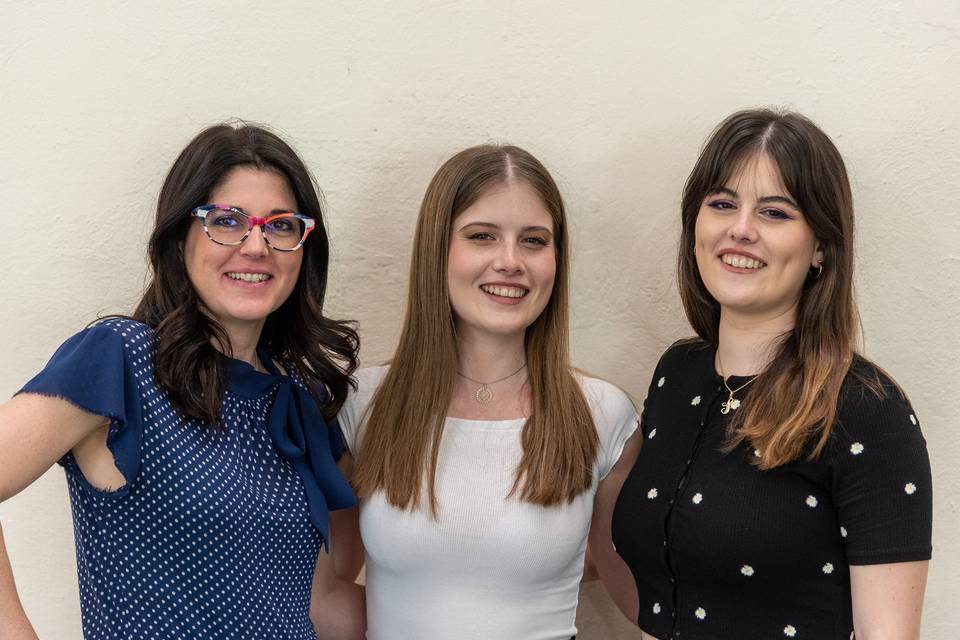 Monica e Serena con modella