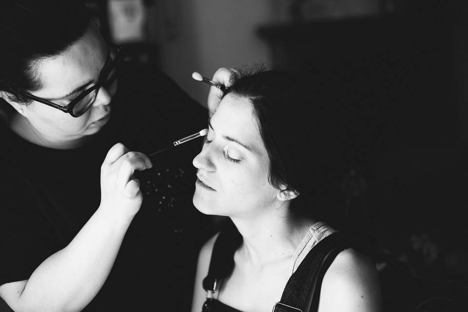 Backstage Trucco Sposa