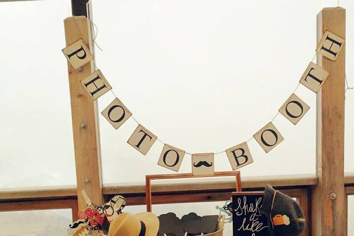 Photobooth tema montagna