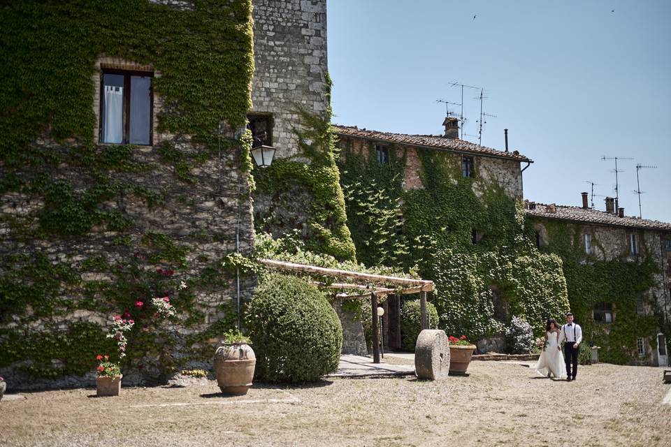 Scorcio del cortile e del fran