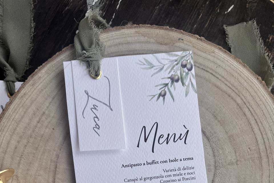 Menù segnaposto