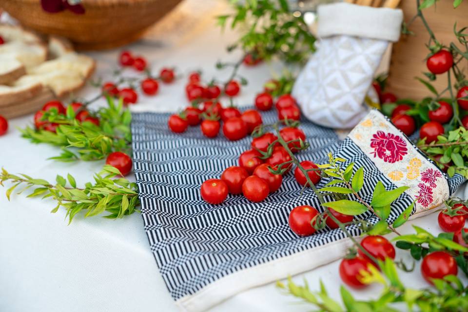 Preparazione antipasto