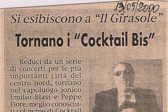 Cocktail Bis - Recensione Stampa