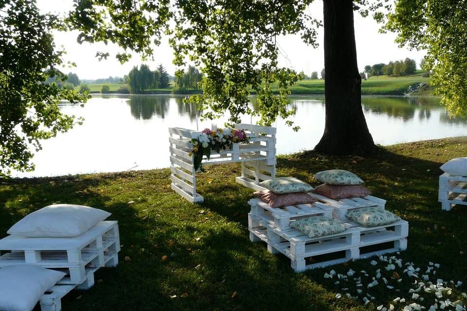 Allestimento matrimonio bici