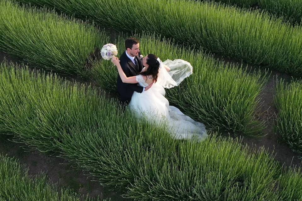 Noi e un mare di lavanda