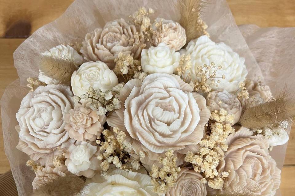 Bouquet di cera profumata