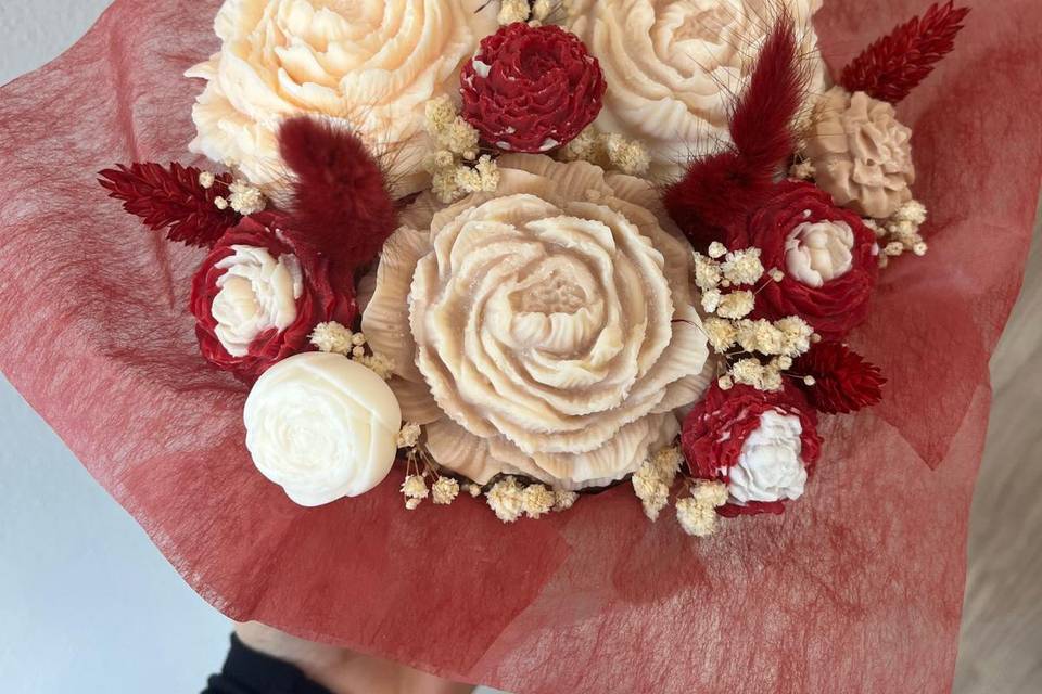 Bouquet di cera profumata