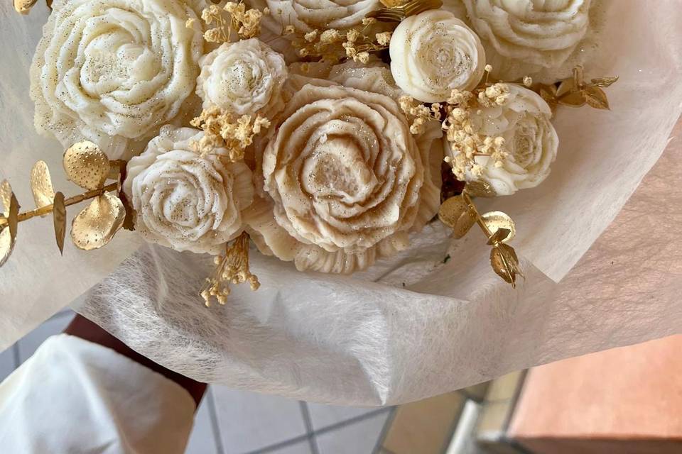 Bouquet di cera profumata