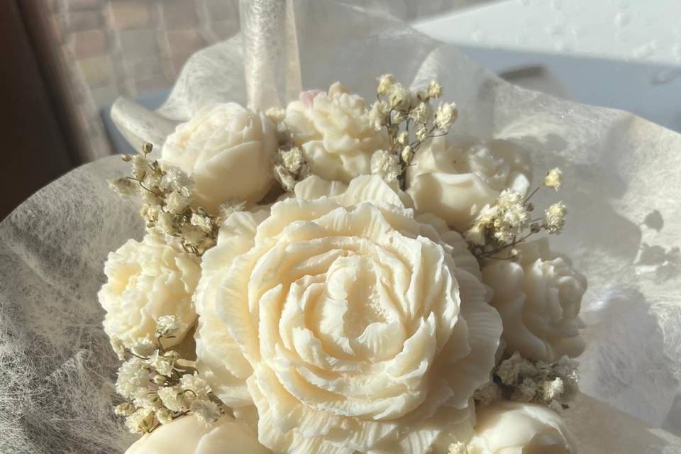 Bouquet di cera profumata