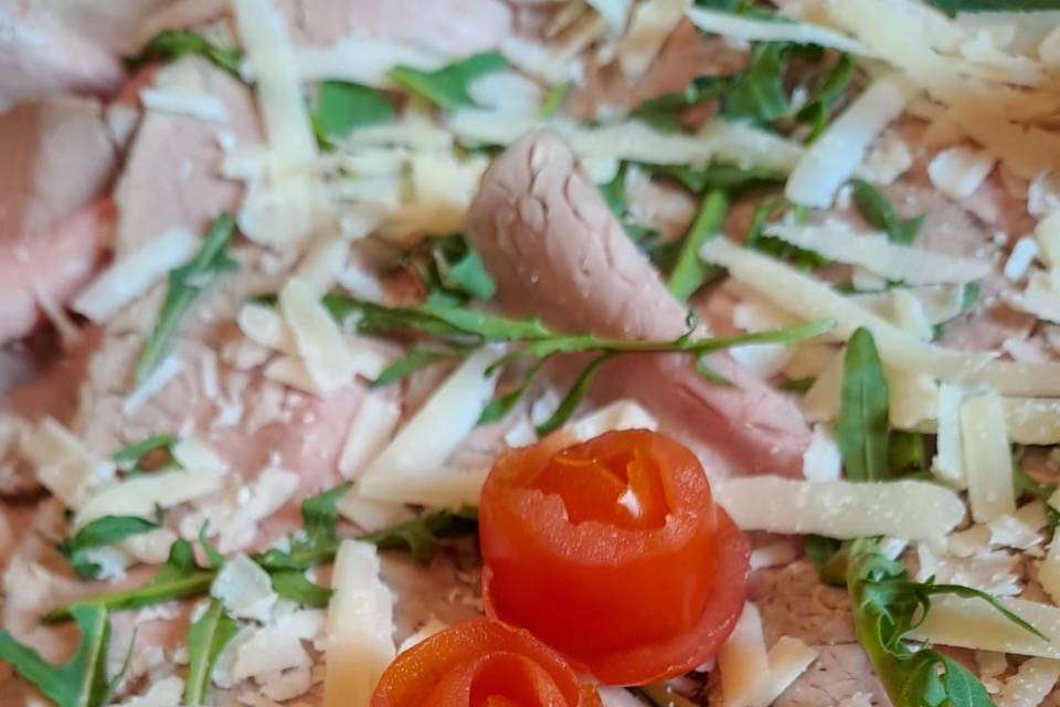 Roast-beef, rucola e grana