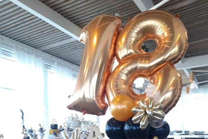 Allestimento con palloncini