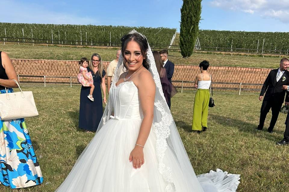 Semiraccolto con diadema