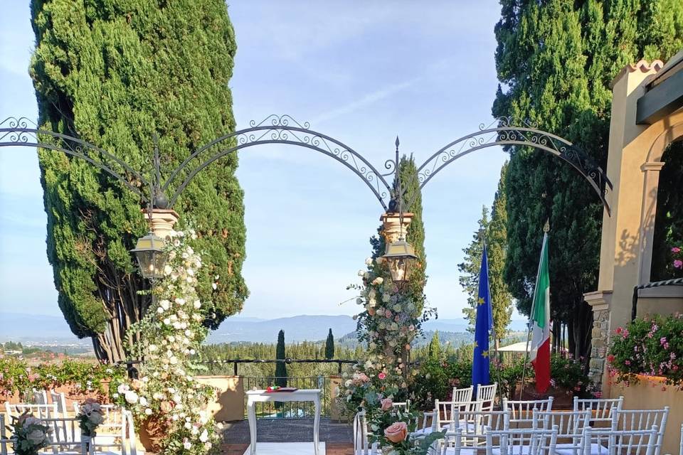 Allestimento villa