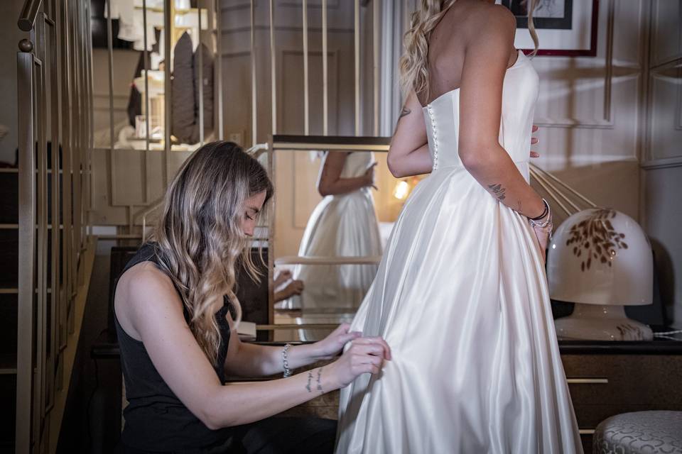 Preparazione sposa