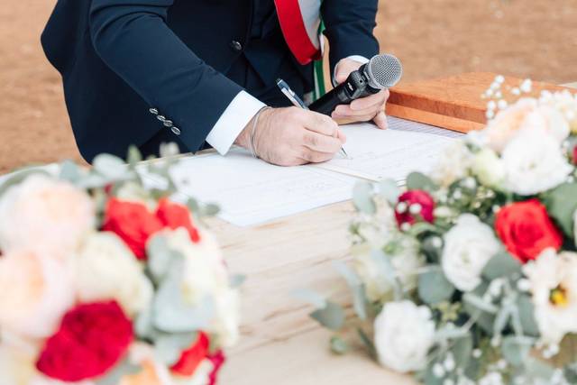 Firma del celebrante