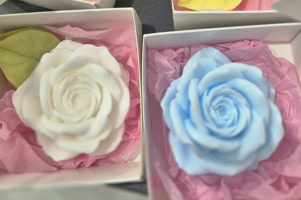Rose di sapone profumato