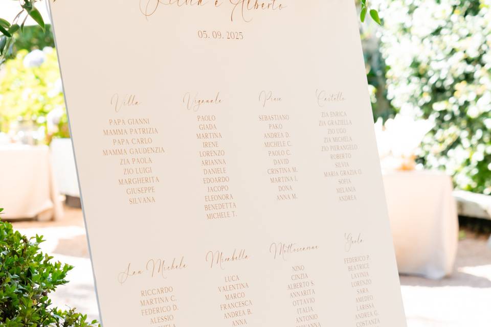 Matrimonio - allestimento