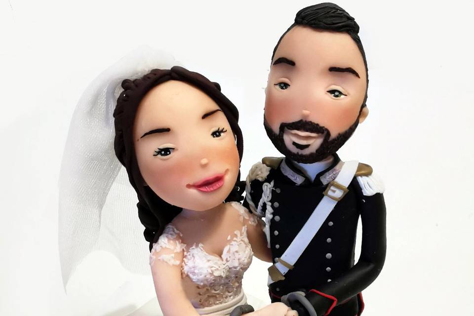 Cake topper in divisa