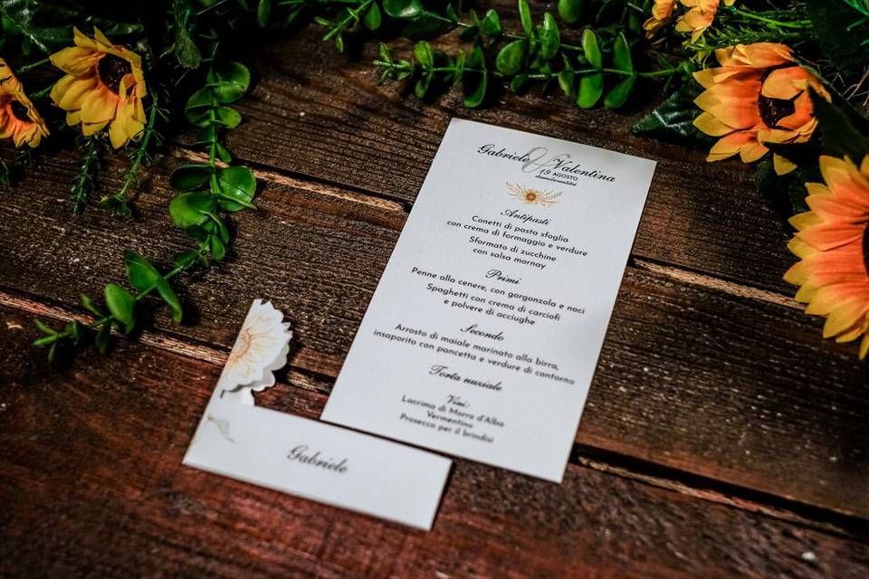 Menu  girasoli