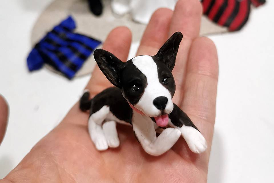 Cake topper dettagli cane