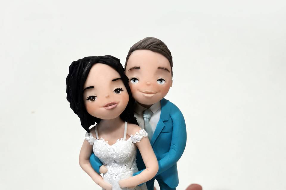 Cake topper sposa incinta