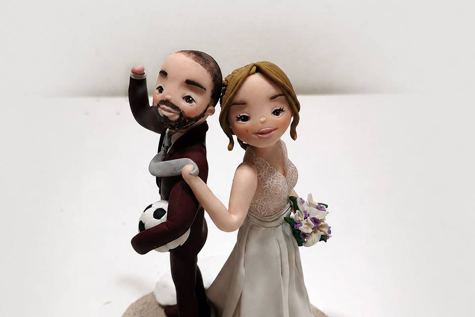 Topper matrimonio tema sport