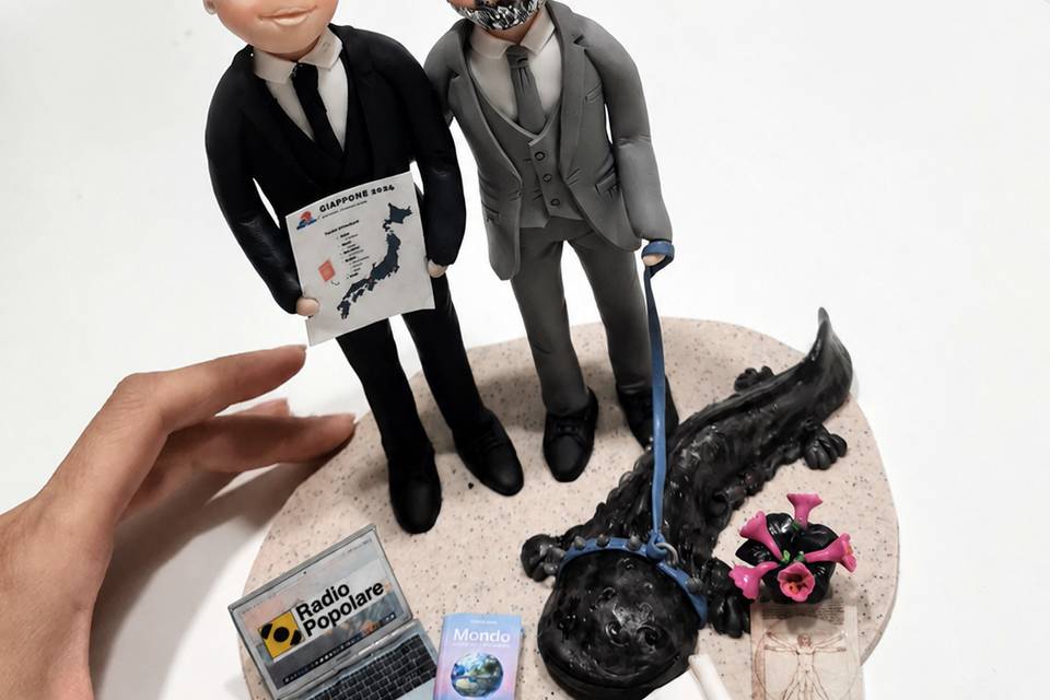 Cake topper marito e marito