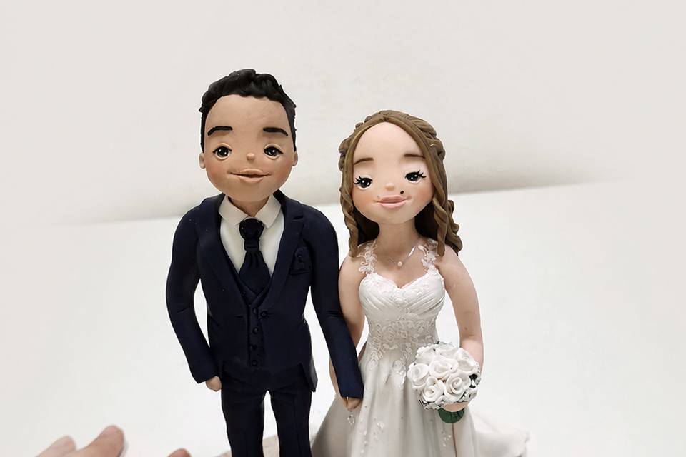 Cake topper sposi