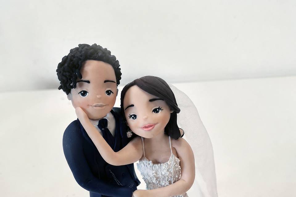 Cake topper romantico