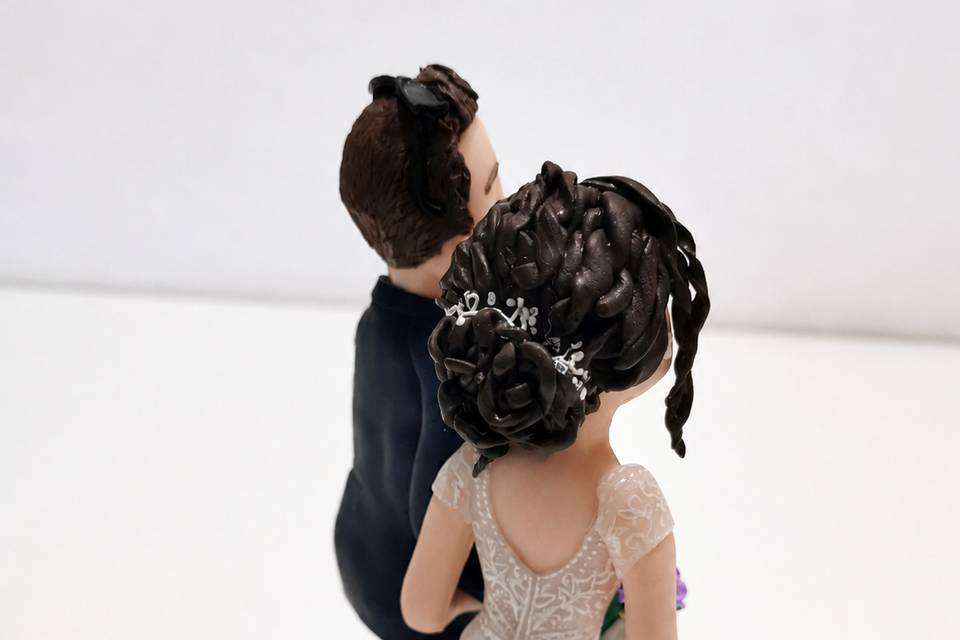 Cake topper dettagli sposa