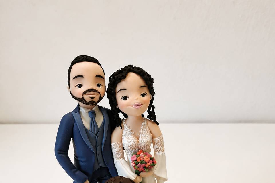 Cake topper con bambina