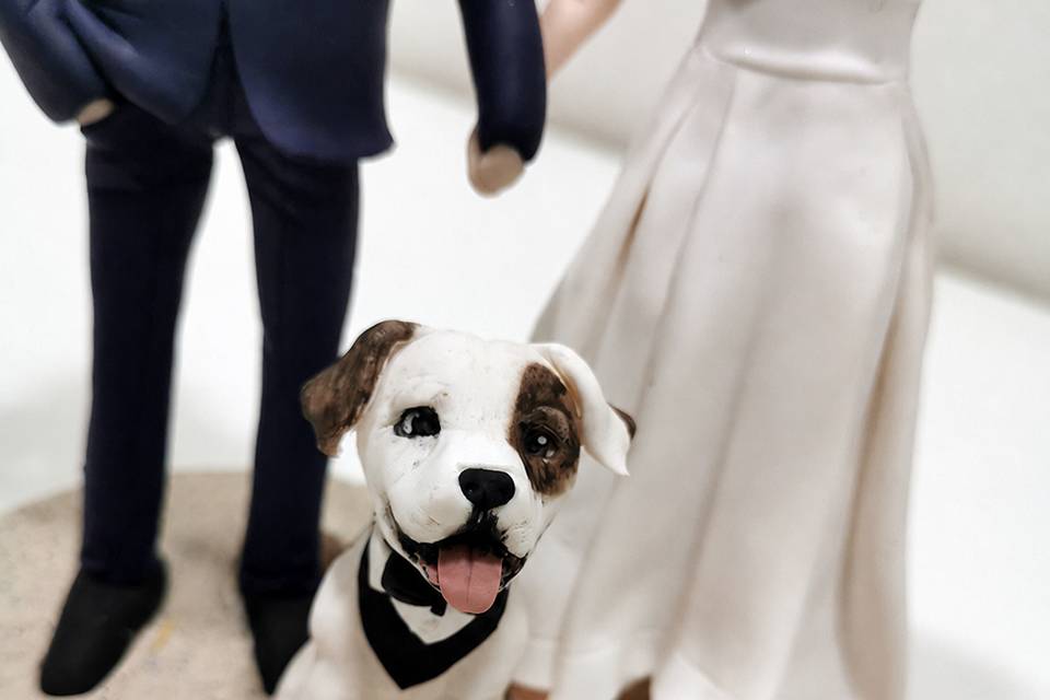 Cake topper dettagli cane